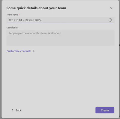 TeamCreation